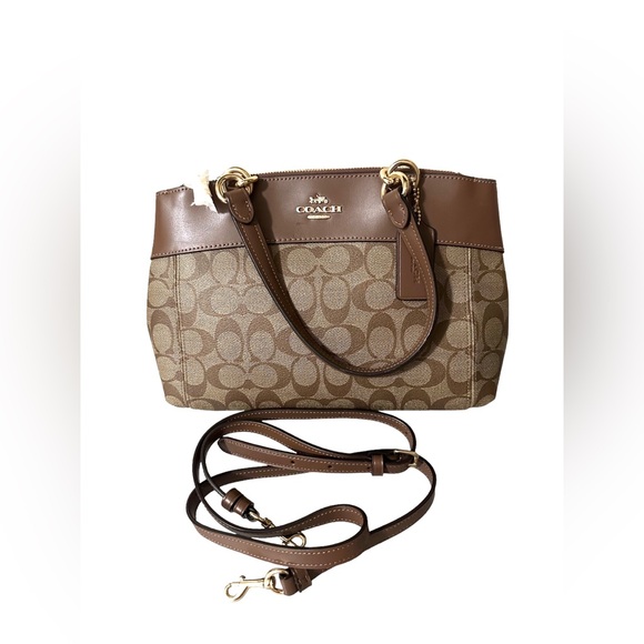 COACH Mini Brooke Carryall in Singnature Canvas - Picture 4 of 7